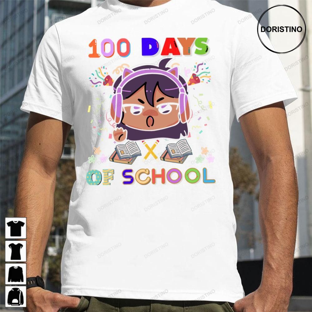 Cute 100 Days Of School Headphones Gamer Girl Trending Style